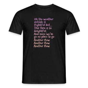Crochet Knitting Sewing Seamstress Gift - Men's T-Shirt - black - Front - AI Model Male 178 light (178cm)