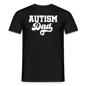Autism Dad Awareness Day Autistic Gift - Men's T-Shirt - black - Front - AI Model Male 178 light (178cm)
