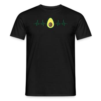 Avocado Guacamole Vegan Geschenk - Männer T-Shirt - Schwarz - Vorne - AI Model Male 178 light (178cm)