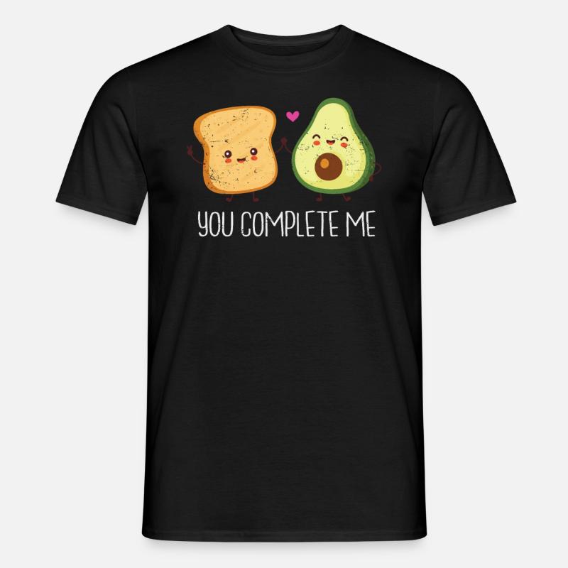 Avocado - Männer T-Shirt - Schwarz
