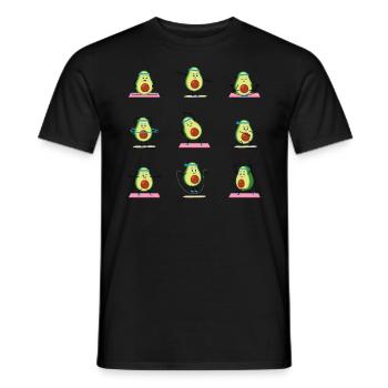 Avocado Guacamole Vegan Geschenk - Männer T-Shirt - Schwarz - Vorne - AI Model Male 178 light (178cm)