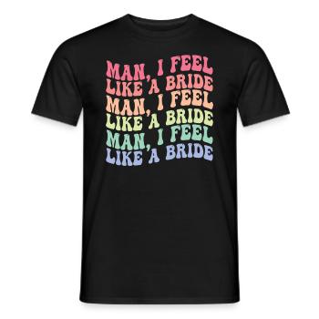 Bachelorette Hen Party Gift - Men's T-Shirt - black - Front - AI Model Male 178 light (178cm)