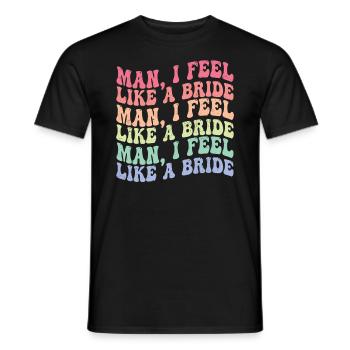 Bachelor Bachelor Party - Men's T-Shirt - black - Front - AI Model Male 178 light (178cm)