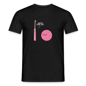 Crochet Knitting Sewing Seamstress Gift - Men's T-Shirt - black - Front - AI Model Male 178 light (178cm)