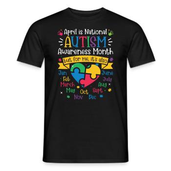 Autismus Awareness Day Autist Geschenk - Männer T-Shirt - Schwarz - Vorne - AI Model Male 178 light (178cm)