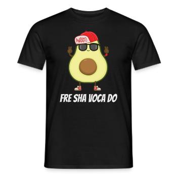 Avocat Guacamole Vegan Cadeau - T-shirt homme - noir - Devant - AI Model Male 178 light (178cm)
