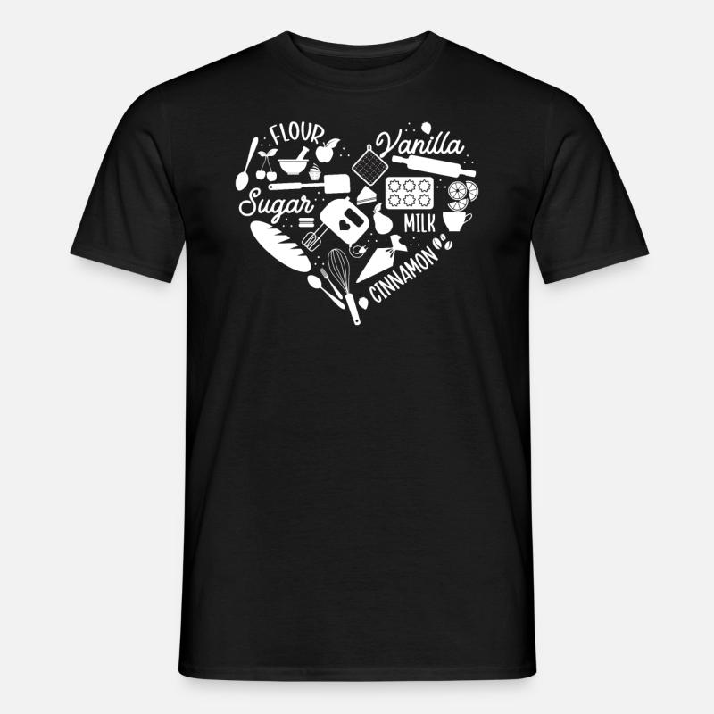 Bäcker Bäckerein Backwaren Backen Geschenk - Männer T-Shirt - Schwarz