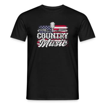 Pays - T-shirt homme - noir - Devant - AI Model Male 178 light (178cm)