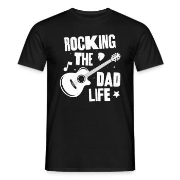 Faire basculer la vie de papa - T-shirt homme - noir - Devant - AI Model Male 178 light (178cm)