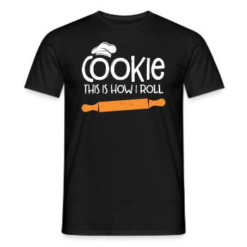 Baker - Men's T-Shirt - black - Front - AI Model Male 178 light (178cm)