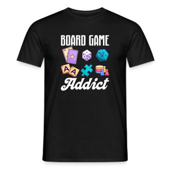 Board Game Board Games Sieleabend Games Gift - Men's T-Shirt - black - Front - AI Model Male 178 light (178cm)