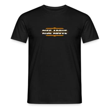 Shine Bright: Herausforderungen meistern - Männer T-Shirt - Schwarz - Vorne - AI Model Male 178 light (178cm)