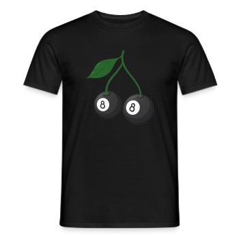 Cerisier cerisier fleur de cerisier fruit cadeau - T-shirt homme - noir - Devant - AI Model Male 178 light (178cm)