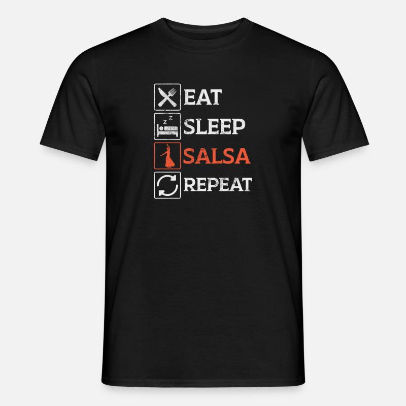 Salsa - Männer T-Shirt - Schwarz