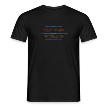 Top-Tier Worker - Men's T-Shirt - black - Front - AI Model Male 178 light (178cm)