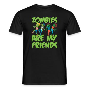 Zombie Zombie Hunter Zombie Apocalypse Cadeau - T-shirt homme - noir - Devant - AI Model Male 178 light (178cm)