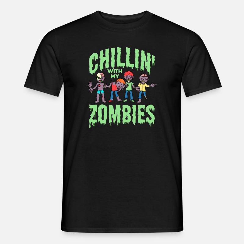 Zombie Zombie-Jäger Zombieapokalypse Geschenk - Männer T-Shirt - Schwarz