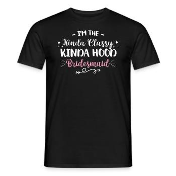 Junggesellin Jungesellinnenabschied Braut - Männer T-Shirt - Schwarz - Vorne - AI Model Male 178 light (178cm)