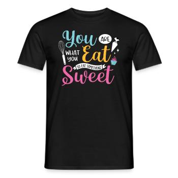 Baker Bakeries Produits de boulangerie Cadeau de cuisson - T-shirt homme - noir - Devant - AI Model Male 178 light (178cm)