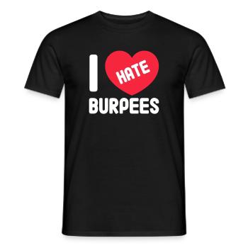 Burpees Fitness Cadeau de musculation Burpee - T-shirt homme - noir - Devant - AI Model Male 178 light (178cm)