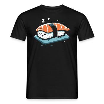 Sushi Essen Japan Nigiri Geschenk - Männer T-Shirt - Schwarz - Vorne - AI Model Male 178 light (178cm)