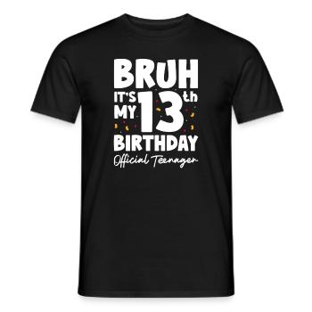 Teen Teen Teen Teens Teeny Gift - T-shirt homme - noir - Devant - AI Model Male 178 light (178cm)