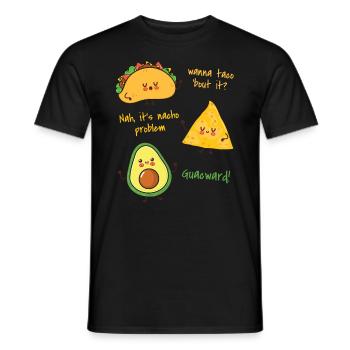 Avocado - Men's T-Shirt - black - Front - AI Model Male 178 light (178cm)
