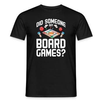 Board Game Board Games Game Night Games Gift - Men's T-Shirt - black - Front - AI Model Male 178 light (178cm)