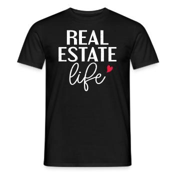 Realtor - Men's T-Shirt - black - Front - AI Model Male 178 light (178cm)