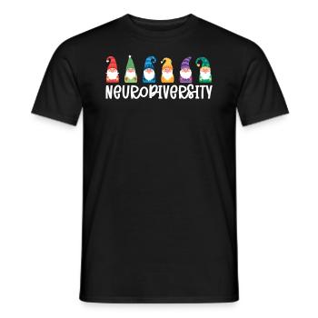 Journée de sensibilisation à l’autisme : Cadeau pour autistes - T-shirt homme - noir - Devant - AI Model Male 178 light (178cm)