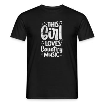 Country - Men's T-Shirt - black - Front - AI Model Male 178 light (178cm)