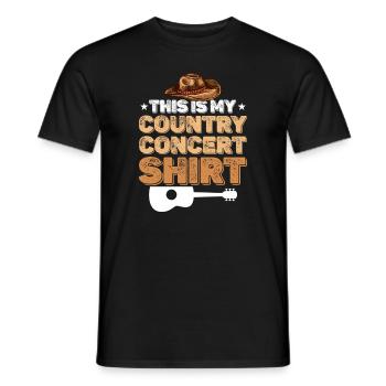 Musique country Cadeau de musique country - T-shirt homme - noir - Devant - AI Model Male 178 light (178cm)