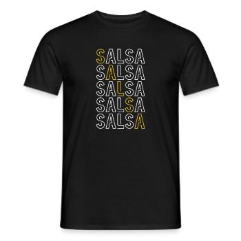 Salsa Danse Cuba Danse Latino Cours de Danse Cadeau - T-shirt homme - noir - Devant - AI Model Male 178 light (178cm)