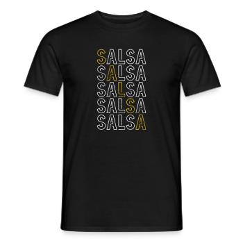 Salsa - Männer T-Shirt - Schwarz - Vorne - AI Model Male 178 light (178cm)