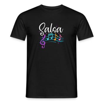 Salsa Danse Cuba Danse Latino Cours Cadeau - T-shirt homme - noir - Devant - AI Model Male 178 light (178cm)