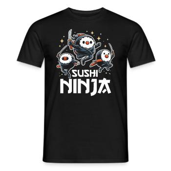 Sushi Essen Japan Nigiri Geschenk - Männer T-Shirt - Schwarz - Vorne - AI Model Male 178 light (178cm)
