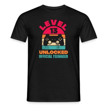 Teenager Teenie Teen Teens Teeny Geschenk - Männer T-Shirt - Schwarz - Vorne - AI Model Male 178 light (178cm)