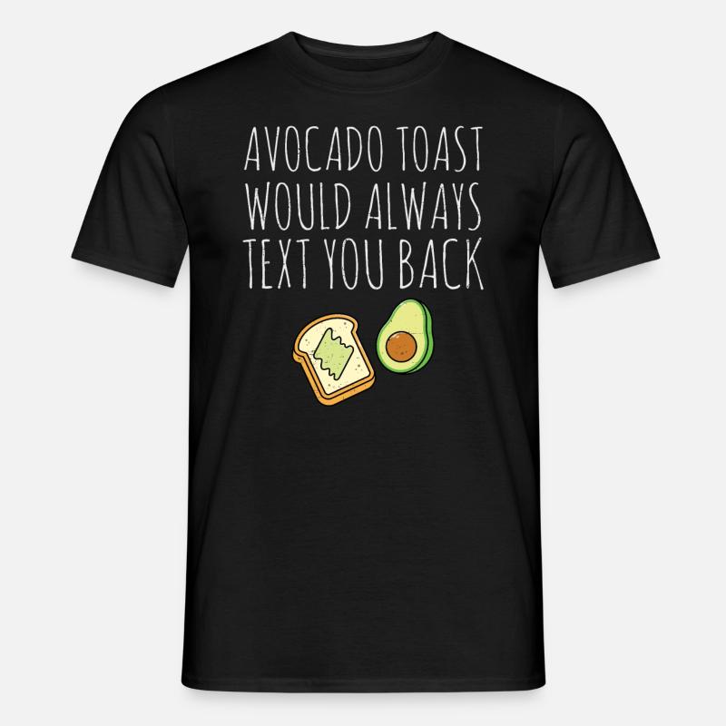 Avocado - Männer T-Shirt - Schwarz