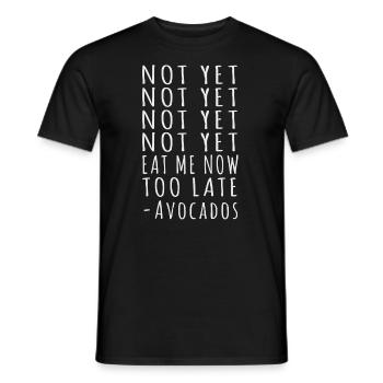 Avocado Guacamole Vegan Geschenk - Männer T-Shirt - Schwarz - Vorne - AI Model Male 178 light (178cm)