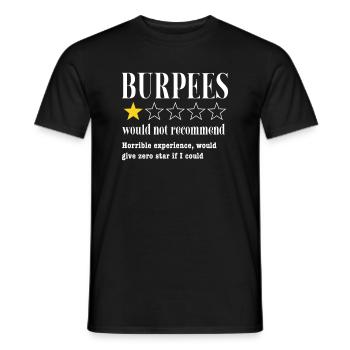 Burpees Fitness Cadeau de musculation Burpee - T-shirt homme - noir - Devant - AI Model Male 178 light (178cm)