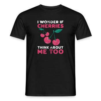 Cerise - T-shirt homme - noir - Devant - AI Model Male 178 light (178cm)