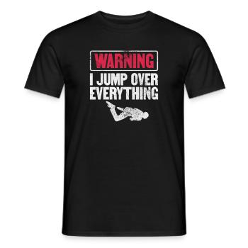 Parkour - T-shirt homme - noir - Devant - AI Model Male 178 light (178cm)