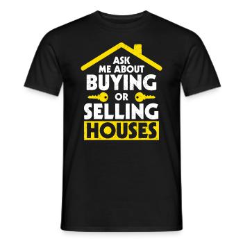 Immobilienmakler - Männer T-Shirt - Schwarz - Vorne - AI Model Male 178 light (178cm)