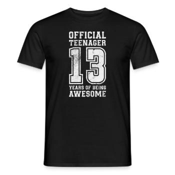 Adolescent - T-shirt homme - noir - Devant - AI Model Male 178 light (178cm)