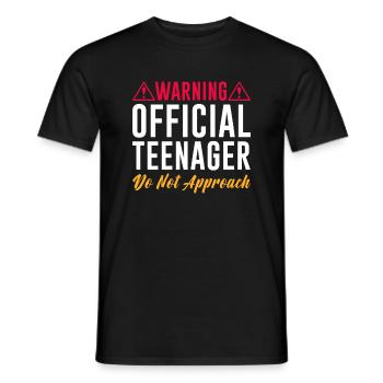 Teenager Teenie Teen Teens Teeny Geschenk - Männer T-Shirt - Schwarz - Vorne - AI Model Male 178 light (178cm)