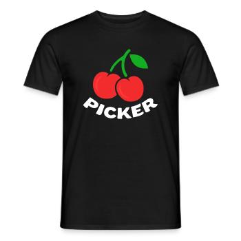 Cerisier Cerisier Fleur de cerisier Fruit Cadeau - T-shirt homme - noir - Devant - AI Model Male 178 light (178cm)