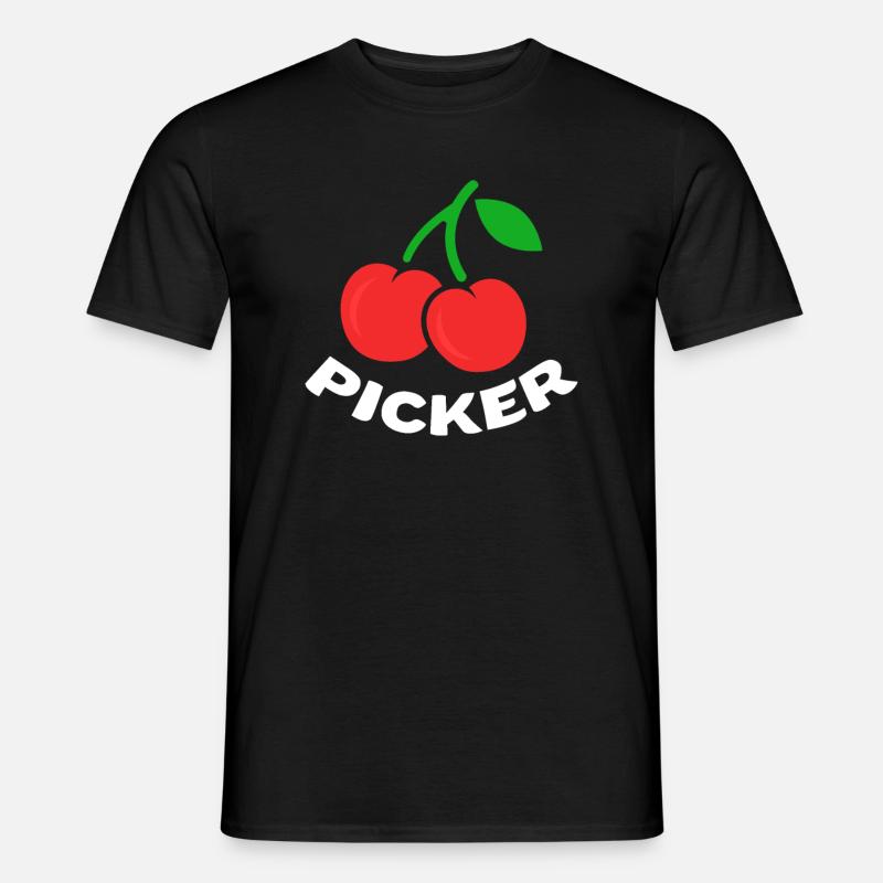 Kirsche Kirschbaum Kirschblüte Frucht Geschenk - Männer T-Shirt - Schwarz