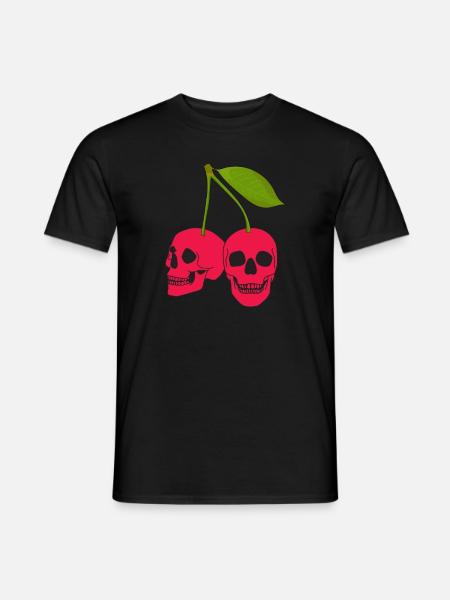 Kirsche Kirschbaum Kirschblüte Frucht Geschenk - Männer T-Shirt - Schwarz