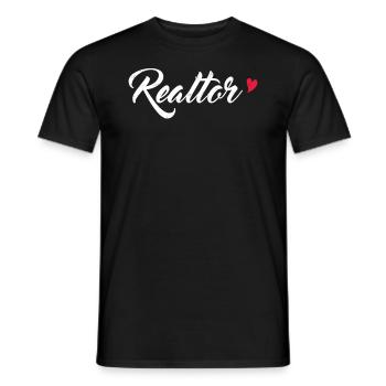 Immobilienmakler - Männer T-Shirt - Schwarz - Vorne - AI Model Male 178 light (178cm)