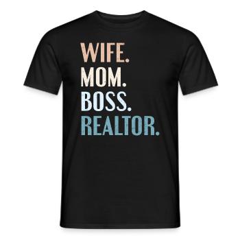 Immobilienmakler - Männer T-Shirt - Schwarz - Vorne - AI Model Male 178 light (178cm)